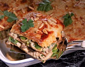 Pilz-Lasagne mit Pinienkerne