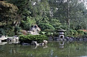 japanische Parklandschaft im Holland Park, London