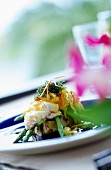 Phuket-Lobster auf gebratener Kürbisscheibe, ohne Rezept