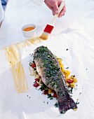 Fisch auf Pergament,Vorbereitung, 1) 