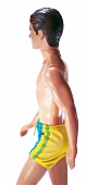 "Ken" in Badehose, männliche Plastik -figur, seitlich fotografiert