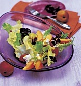 Aprikosen-Salat mit Senfdressing 