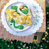 Tagliatelle mit Sauerampfer-Pesto 