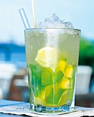 Close-up of caipirinha cocktail in glass