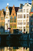 Herrenhäuser aus dem 17. Jahrhundert in Gent, Belgien