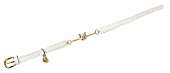 Weißes Halsband mit Goldanhänger für Katzen