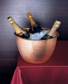 Champagnerflaschen in Kübel mit Eis "Dynasty" HCH