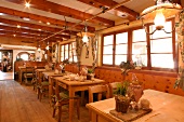 Schlossanger Alp Restaurant Gaststätte Gaststaette im Hotel Berghotel in Pfronten