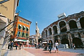 Piazza Bra in Verona. 