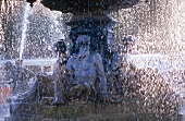 Fountain at Rossio Square in Lisbon, Portugal