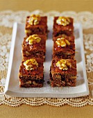 Honey cakes with Christmas spices and nuts