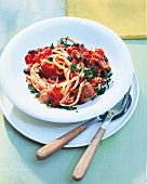 Spaghetti mit Thunfisch - Sauce 