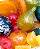 Close-up of candied fruits
