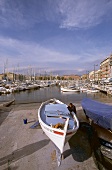Yachts moored at harbour in Nice, France