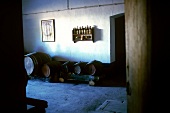 Wine barrels at Quinta do Carmo, a Portuguese winery