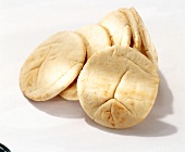 Close-up of Greek pita bread