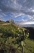 View of landscape with Klopotec, Styria, Austria