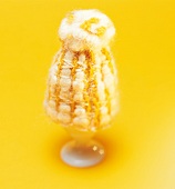 Eierwärmer aus Wolle gewebt: 50er Jahre Look