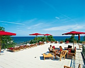 Das Grandhotel Heiligendam, Terrasse mit Blick auf die Ostsee