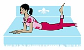Illustration: Gymnastik Magic-Gym gegen Cellulite