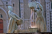 Oysters monument in Cancale, Brittany