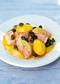 Red snapper with potatoes and capers from Grenoble, France