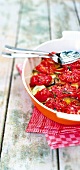 Gemüsegratin mit Tomaten, provenzialisch