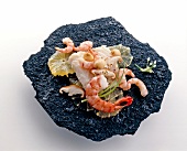 Hokkaido seafood on rock