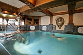 Swimming pool of Lindner Park Hotel, Bavaria, Germany