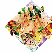 Mexiko-Wrap, Rum-Limetten-Wrap, Mascarpone-Ingwer- Wrap