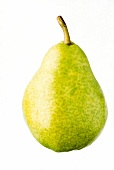 Close-up of pear on white background