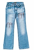 Jeanshose in ausgewaschenem Blau 