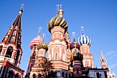 Roter Platz in Moskau mit BasiliusKathedrale