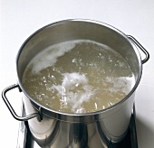 Pasta being boiled in casserole