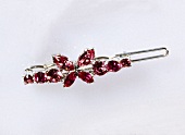 Haarspange mit Schmetterling in Rosa 