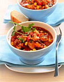 Turkey chilli in bowl