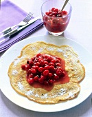 Walnuss-Pfannkuchen mit Cranberries 