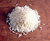 Close-up of heap of basmati rice