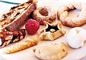 Close-up of sweet almond cakes