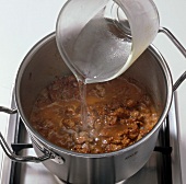 Beef.  Gulaschsuppe zubereiten Wasser zugeben: Step 5