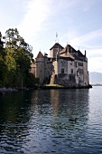 Château Chillon in Veytaux bei Montreux am Genfer See