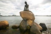 The Little Mermaid sculpture in Copenhagen, Denmark