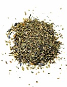Close-up of lavender herbs on white background