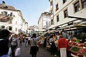 Obstmarkt Ort in Bozen Bolzano