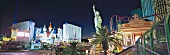 Casinostraße Freemont Street in Las Vegas, Nacht