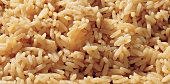 Close-up of brown pilaf rice