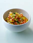 Vegetable salsa in bowl