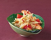 Asia-Häppchen, Papaya-ShrimpSalat