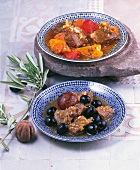 Orientküche, Jeminitisches Rinderragout, Rindfleisch mit Oliven