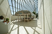 Mudam Cafè im Museum in Luxemburg